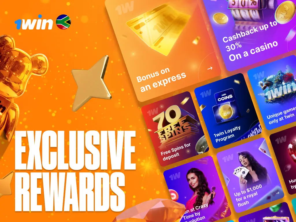 among exclusive rewards in ZA are cashback and free spins